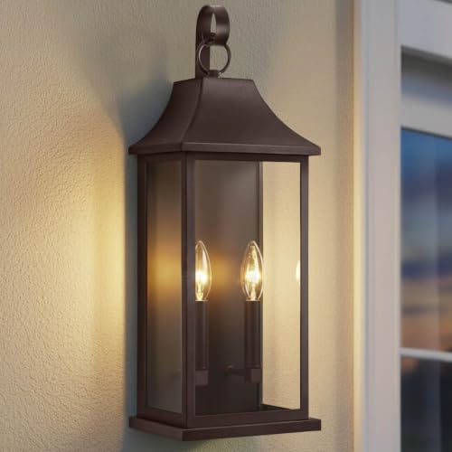 22" Large Outdoor Wall Lights (Bronze / 22 Inch)