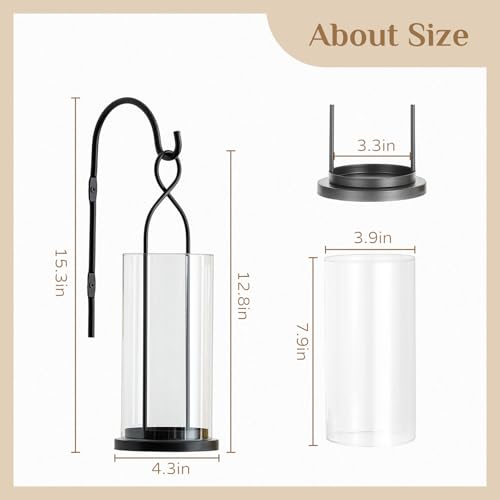 Black Candle Sconces Set of 2 (Black)