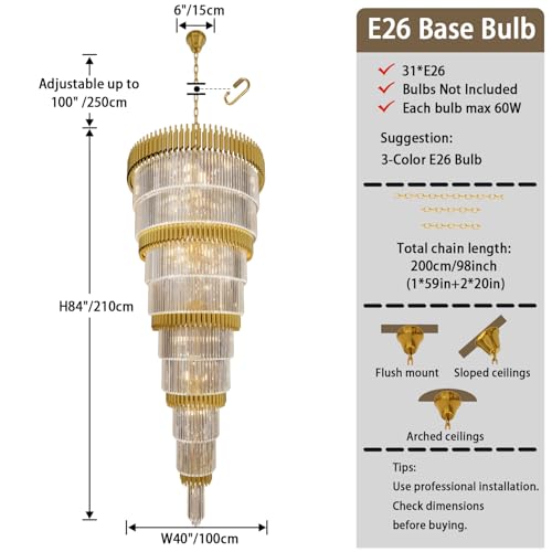 Extra Large 9 (D40"XH84" Gold)