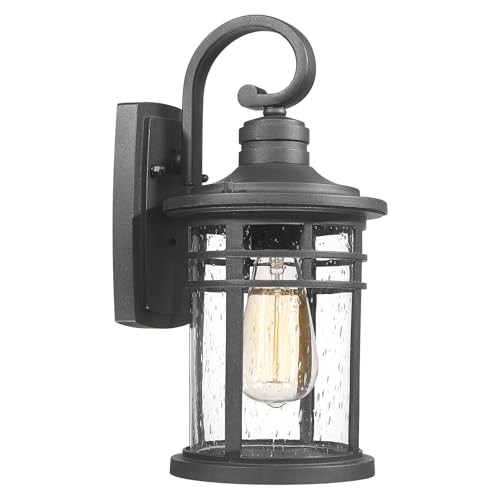 Outdoor Porch Light Wall Mount (1 Pack Clear Glass / Medium)