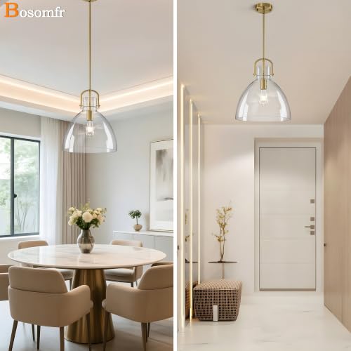 Modern Glass Pendant Light Kitchen Island (13.6in)