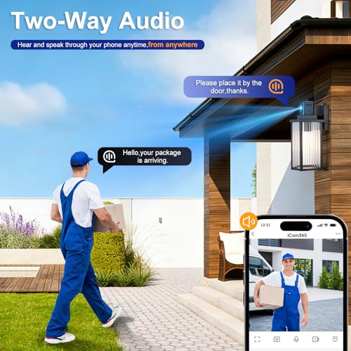 2 Pack Smart Porch Light Camera (2 Pack)