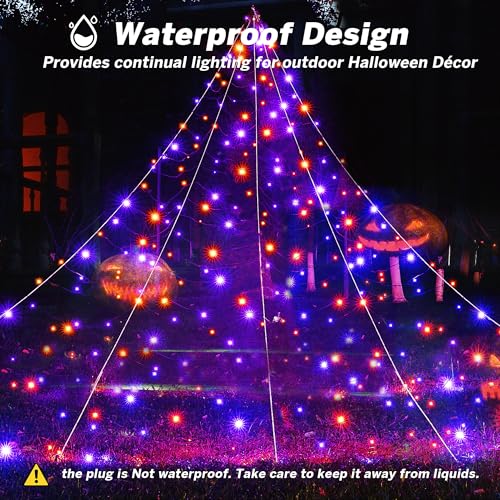 Halloween Decorations Outdoor Huge Spider Web Decorations