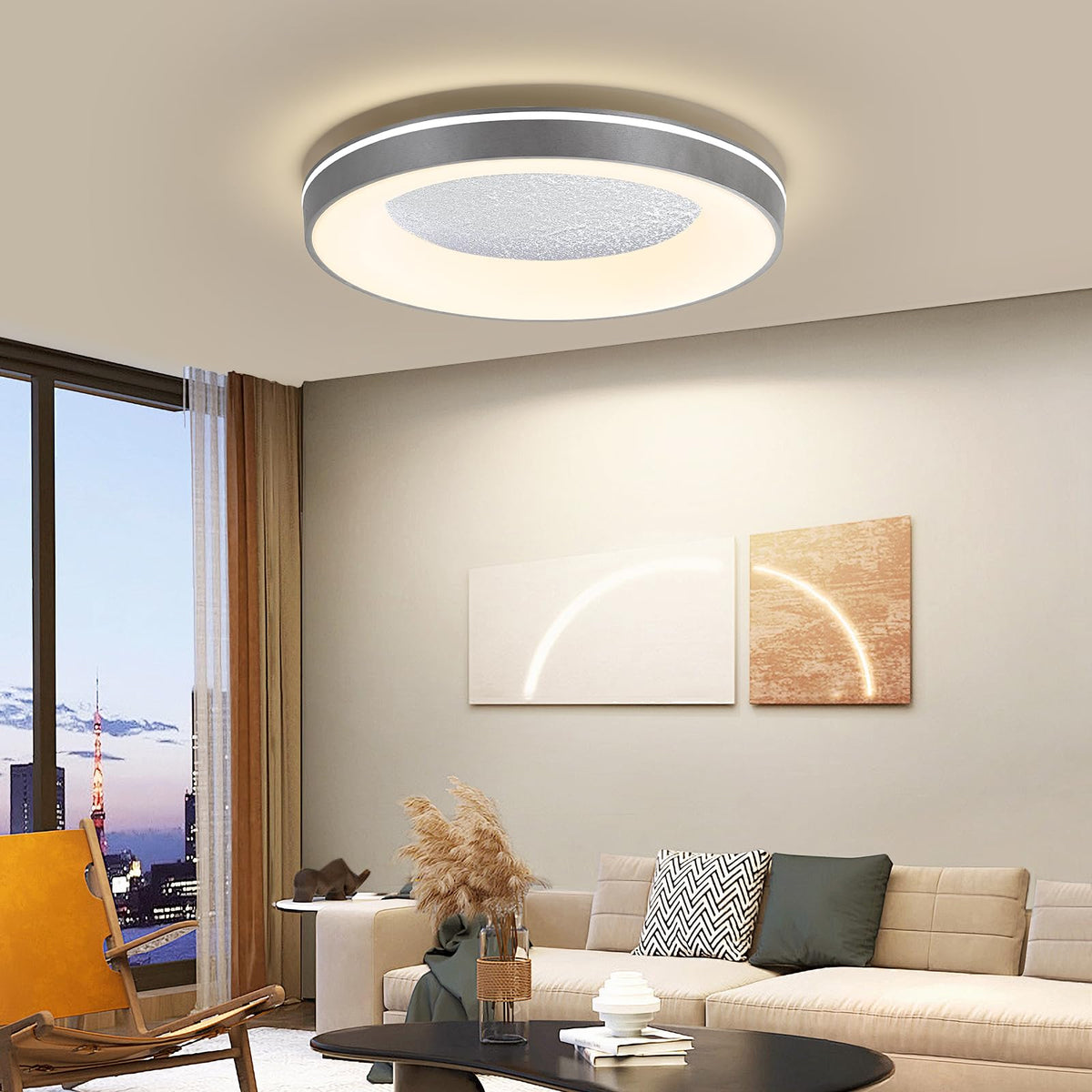 LED Flush Ceiling Light (23.6IN)