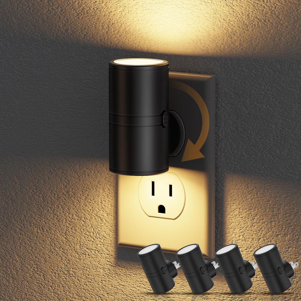 LED Night Light Plug in (Black)