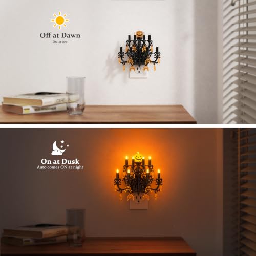Night Lights Plug Into Wall (Halloween Chandelier / 1 Pack)