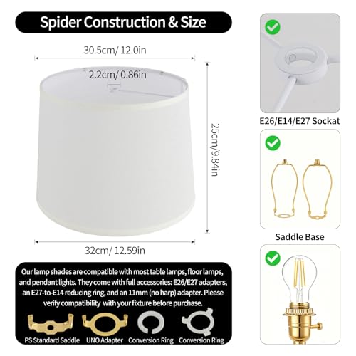 Lamp Shade 2 Pack (white)