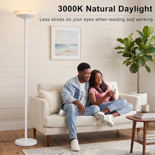 Torchiere Floor Lamp (White Floor Lamp)