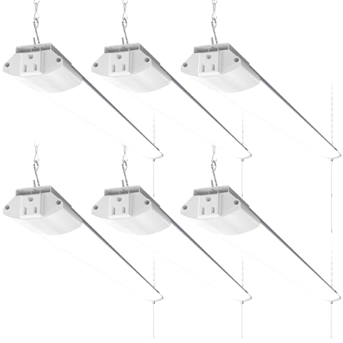 BS84 LED Shop Lights 4FT for Workshop (5000K / White-84W-6 Packs)