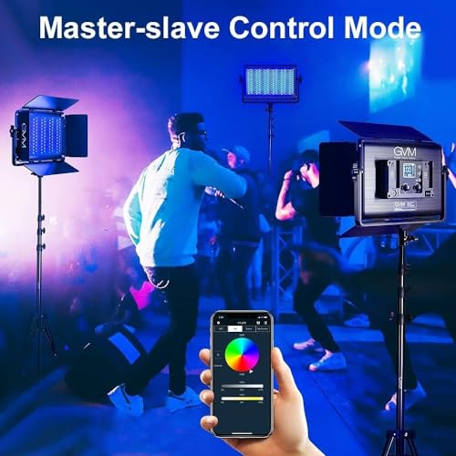 GVM 1300D RGB Video Light Kit with Softbox & Stands (SET2)