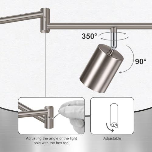 8 Light Track Lighting Fixtures Ceiling (8 light -brushed nickel)