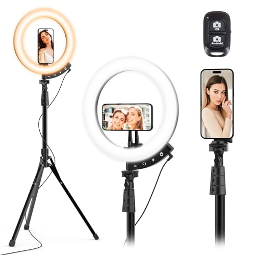 Ring Light with Stand and Phone Holder