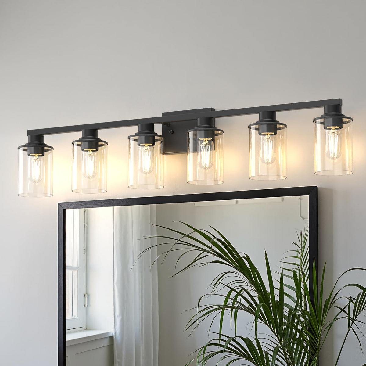 Bathroom Vanity Light Fixture Over Mirror 6 (Black / 6-Light)