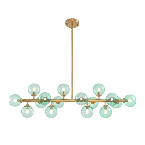 Post Modern Chandelier Rectangle Pendant Ceiling Light Fixture Linear Hanging Pendant Light for Kitchen Island Dining Room Over Table