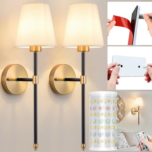 Battery Operated Wall Sconces Set Of Two