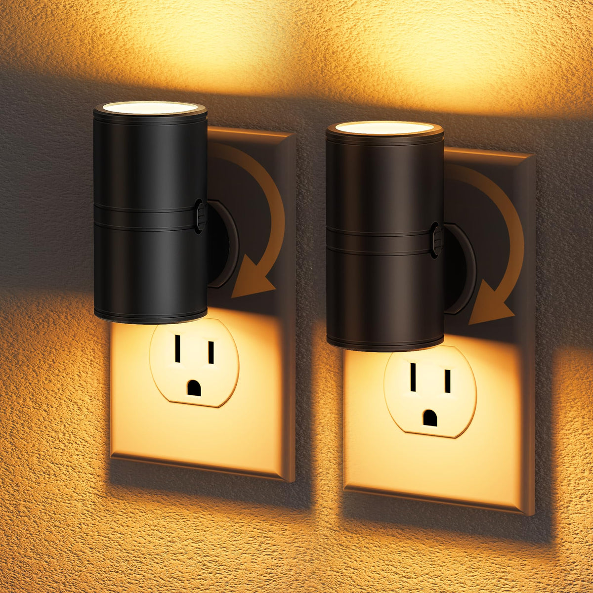 LED Night Light Plug in (Black)