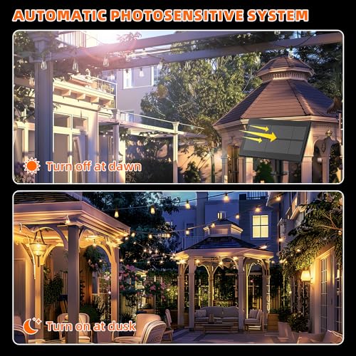 Solar Powered String Lights for Outside (100FT New)
