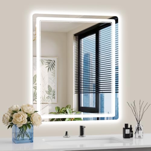 24"x30" LED Bathroom Mirror with Lights (30"L x 24"W)