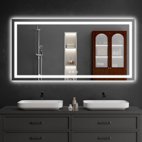 30"x60" LED Bathroom Mirror with Lights (60"L x 30"W)