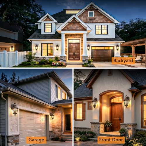 16'' Outdoor Wall Lights 2 Packs (Brown)