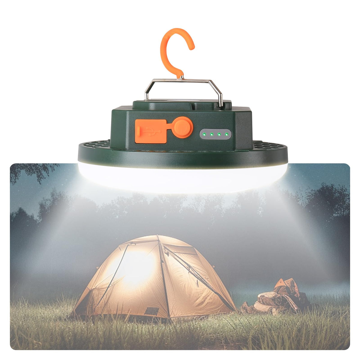 Rechargeable Camping Hanging Tent Light (30W(GE))