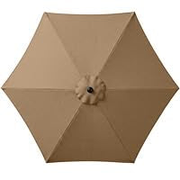 7.5ft Solar Umbrella LED Lighted Patio Umbrella