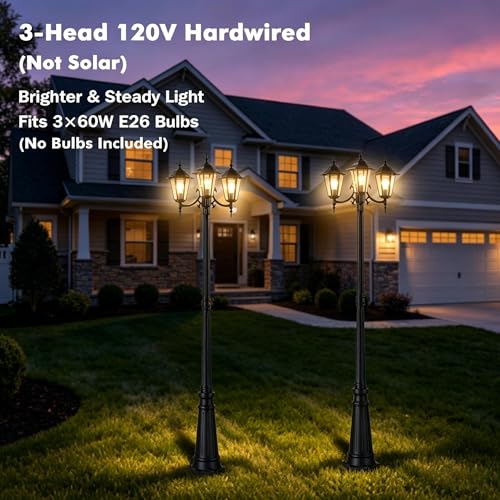 Outdoor Post Light 83" (Black)