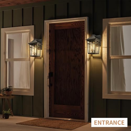 2pcs Outdoor Wall Lights (Black / 11inch-2pack)