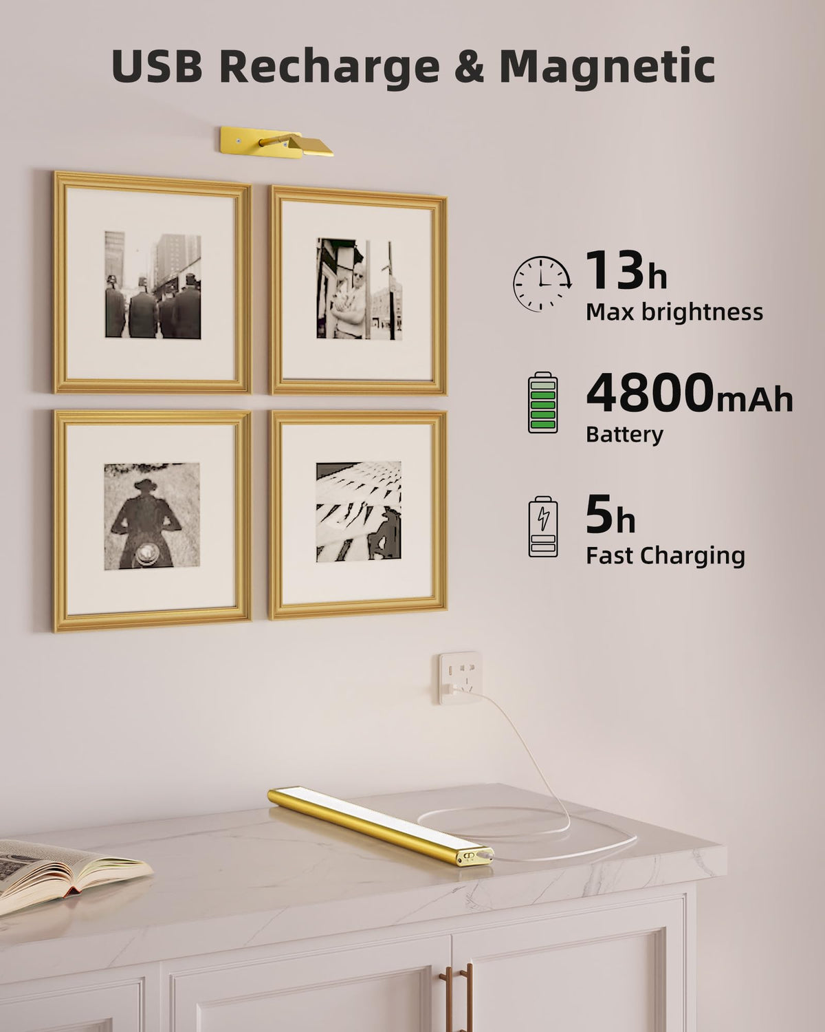 Picture Light for Wall (Gold / 13inch)