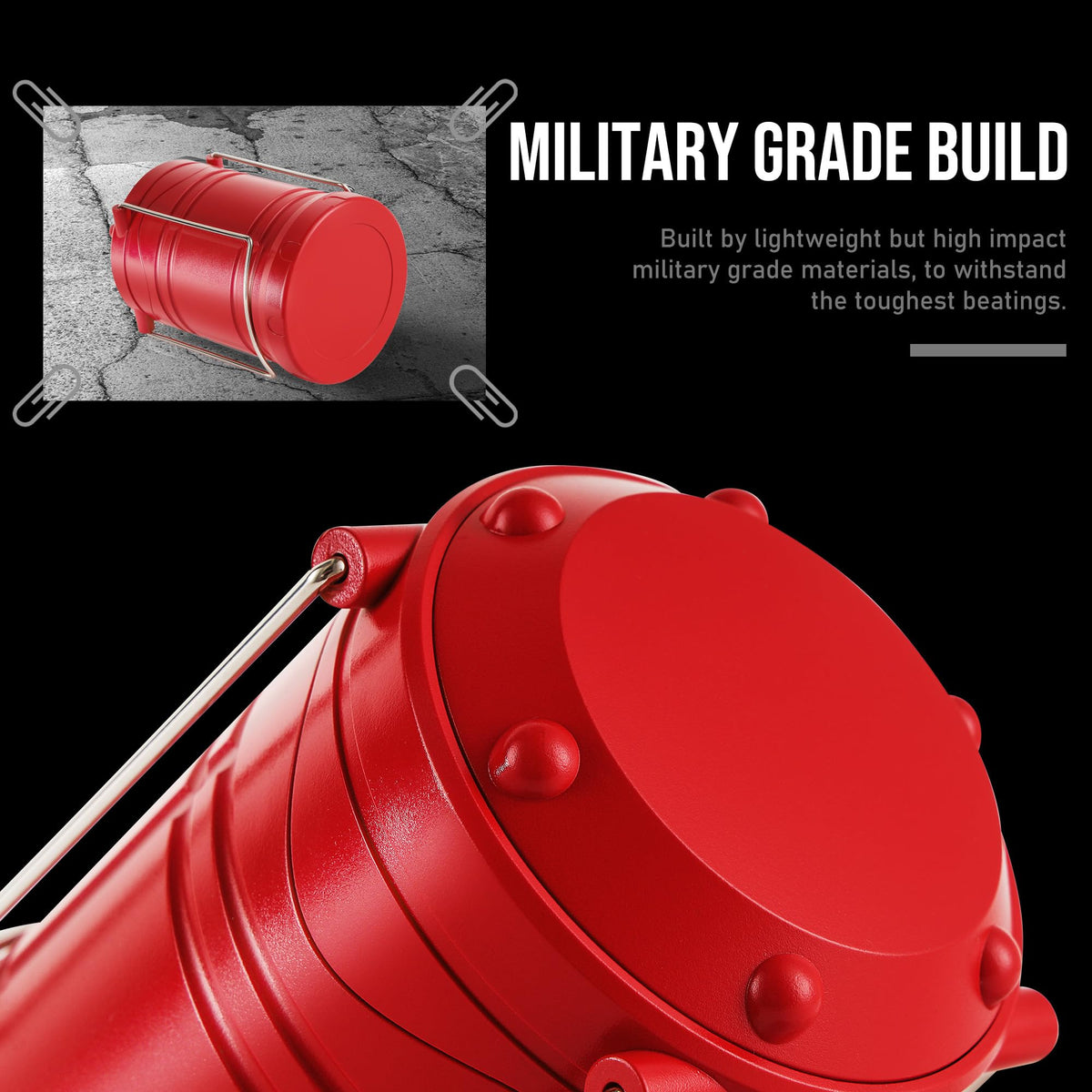LED Camping Lantern (Red)