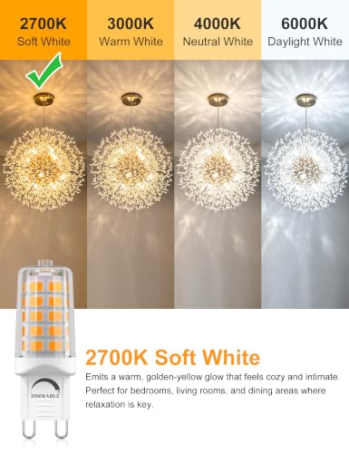 G9 LED Bulb 2700K Dimmable 24packs