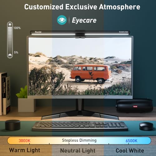 LED Computer Desk Lamp USB 40 cm RGB Light Bar Monitor Computer Light Bar for Gaming