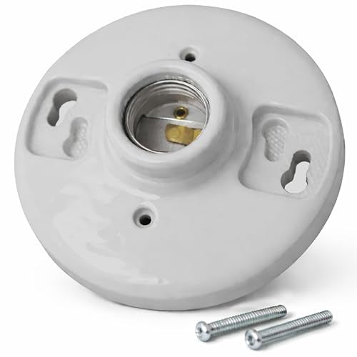 Porcelain Outlet Box Mount (Porcelain Keyless)