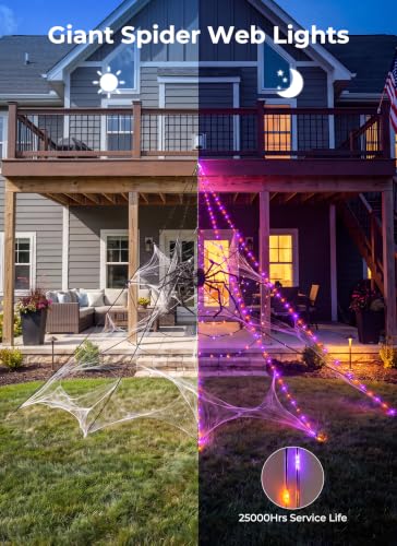 Halloween Spider Web Lights