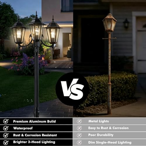 Outdoor Post Light 83" (Black)