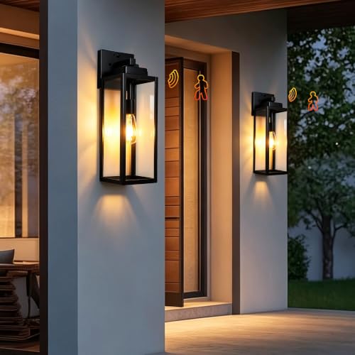 19 Inch Motion Sensor Dawn to Dusk Outdoor Sensor Light Fixture Waterproof Porch Lights Anti (19 Inch)
