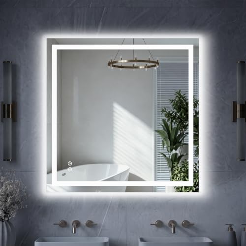 LED Bathroom Mirror with Lights (Rect-white Led / 36"L x 36"W)