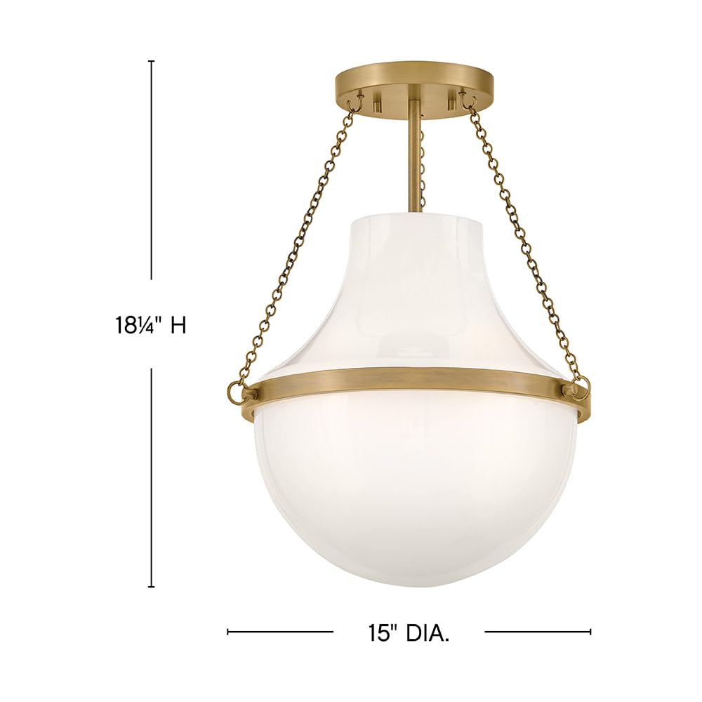 Collins 20" Wide Medium Semi (Heritage Brass / 20")