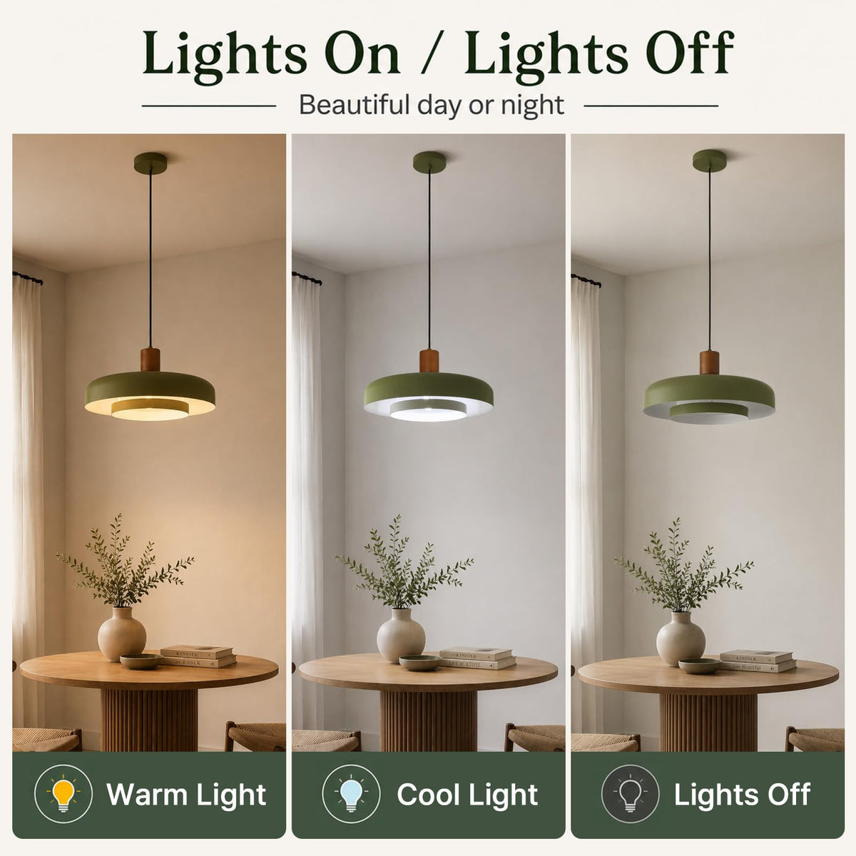 Mid Century Green Pendant Light (Green / 20 inches)