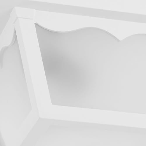 8.25" 1 Light Flush Mount Light (White / 8.25-Inch Diameter x 4.75-Inch Height / 1-Light)