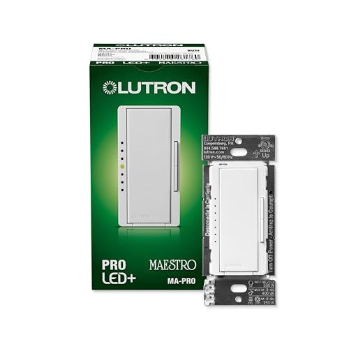 Maestro LED+ Dimmer Switch with Wallplate