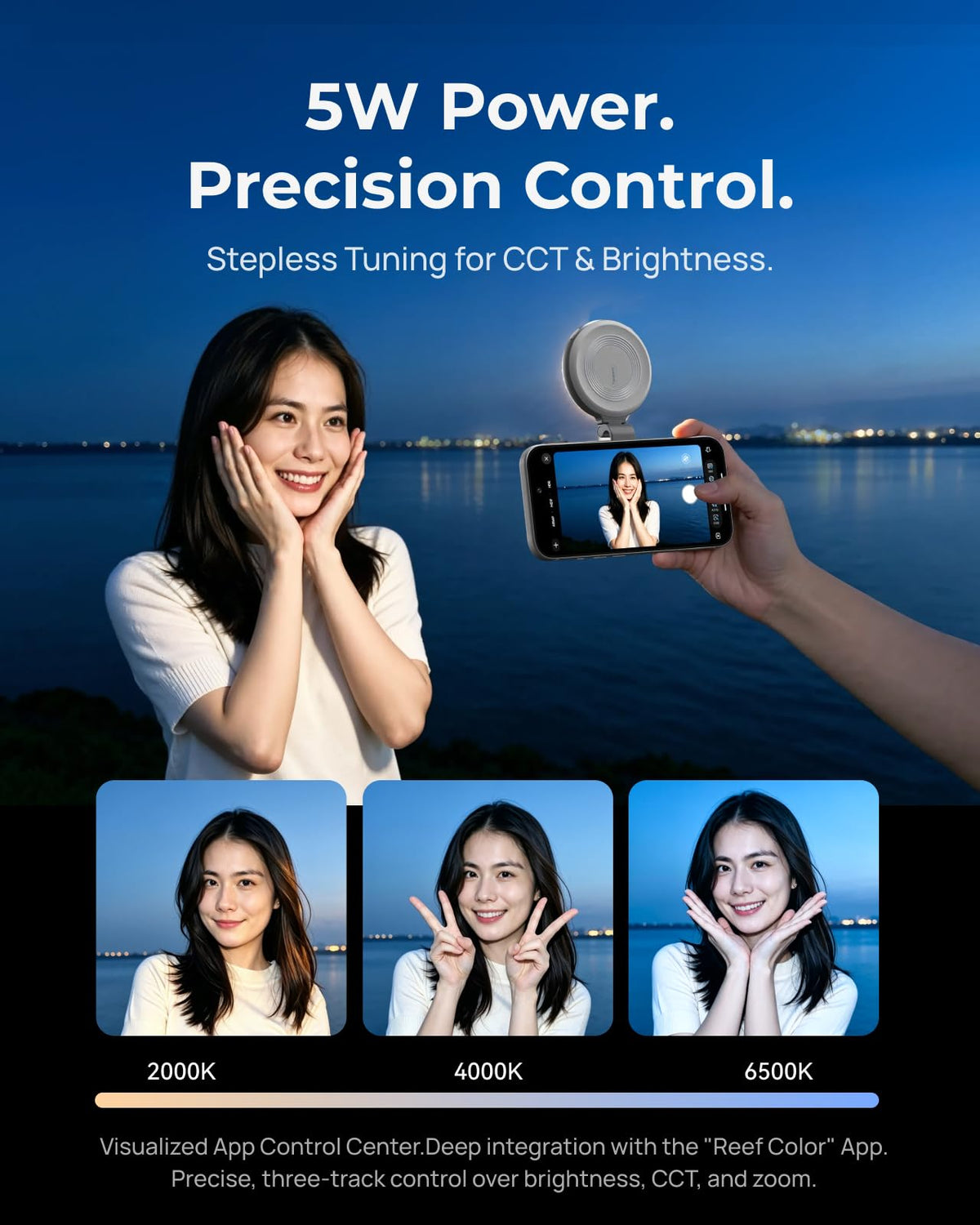 Aura Zoom Selfie Light (Zoom Selfie Light(Silver-white))