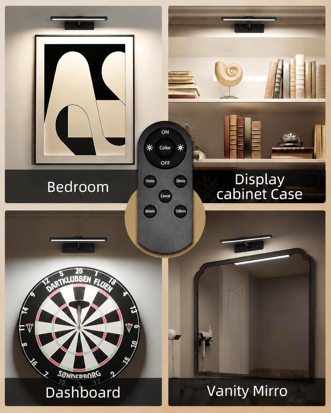 Picture Light for Wall (Black / 13inch)