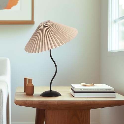 Small Pleated Table Lamp (Black)