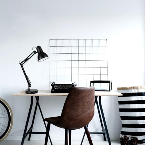 5698601 28" Heavy Base Top Moving Spring Balanced Swing Arm Desk Lamp (Black / 28 inches)