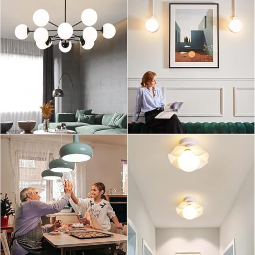 G40 LED Light Bulb 4W Dimmable Flick (4w=40w 3000k 2pack)