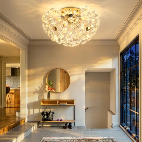 Modern Dandelion Firework Sputnik Chandelier Pendant Light for Living Room