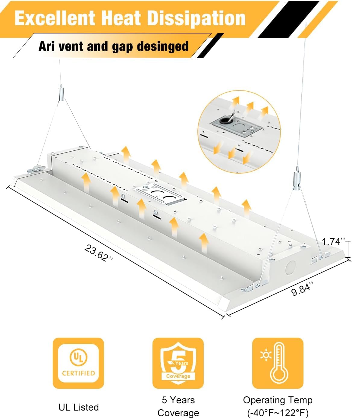 4FT LED Linear High Bay Light