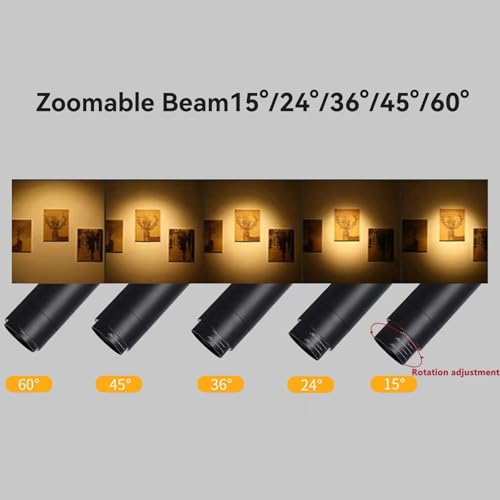 LED Track Lighting Kit 48W Track Light (Black)