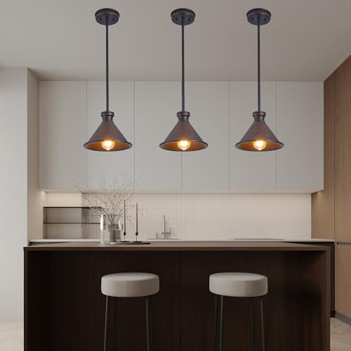 Industrial Pendant Light 2 Pack (2 Pack Oil-Rubbed Bronze (Max 58Inch H))